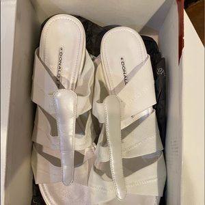 stunning vintage white Donald J Pliner heels in perfect condition